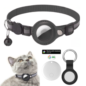 Collar Con Tag Localizador Para Gatos Reflectivo Mascotas Para Android