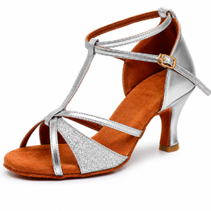 Zapato Sandalia Baile Salsa Latino Taco Bajo
