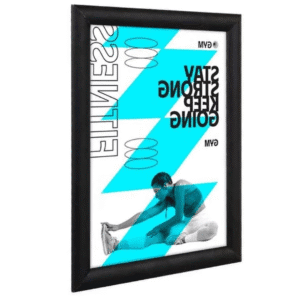 Marco Para Cuadro Foto Póster Publicitario Metal Tamaño A0 Negro